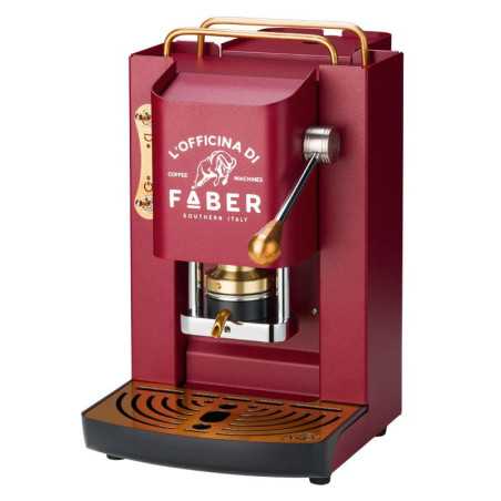 Máquina de café Pro Deluxe vermelho cereja - Dourado ramada