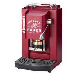 Máquina de café Pro Deluxe vermelho cereja - prateado