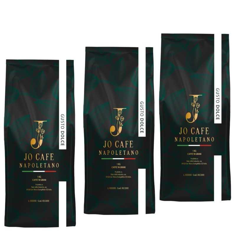 Café em grão Gusto Dolce linha bar 3 x 1 kg