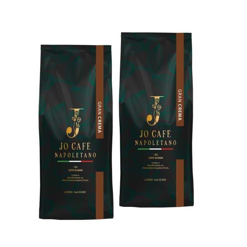 Café em grão Gusto Gran Crema linha bar 2 x 1 kg