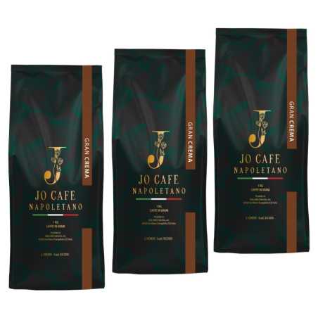 Café em grão Gusto Gran Crema linha bar 3 x 1 kg