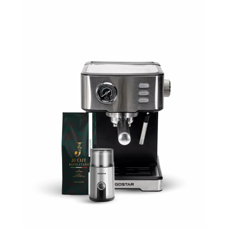 MÁQUINA DE CAFE + MOEDOR + CAFÉ EM GRÃO
