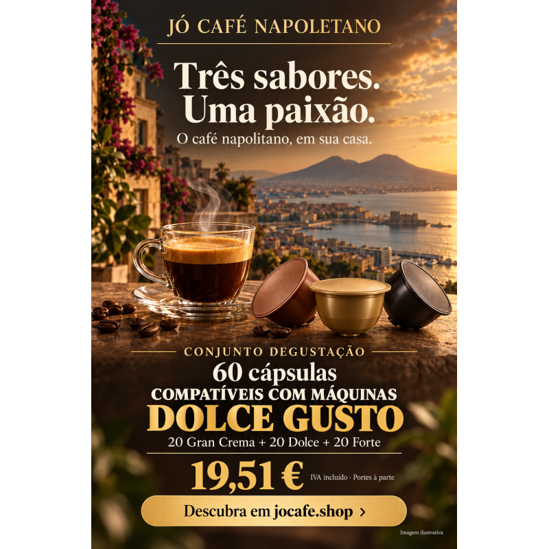 Conjunto Degustação — 60 Cápsulas Compatíveis com Máquinas Dolce Gusto