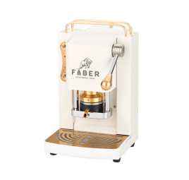 Máquina de café Mini Deluxe Branco puro - dourado