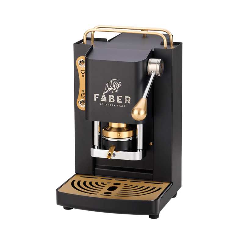 Máquina de café Mini Deluxe preto fosco - dourado