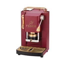Máquina de café Mini Deluxe vermelho cereja - dourado