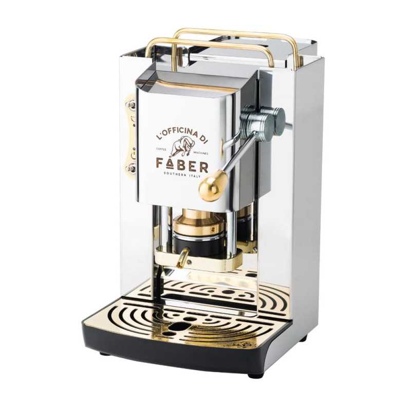 Máquina de café Pro Deluxe aço inoxidável - Dourado