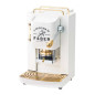 Máquina de café Pro Deluxe branco puro - Dourado Máquina de café Pro Deluxe branco puro - Dourado