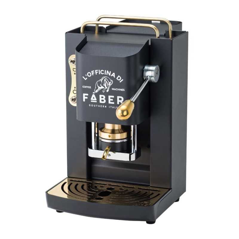 Máquina de café Pro Deluxe preto fosco - Dourado Máquina de café Pro Deluxe preto fosco - Dourado