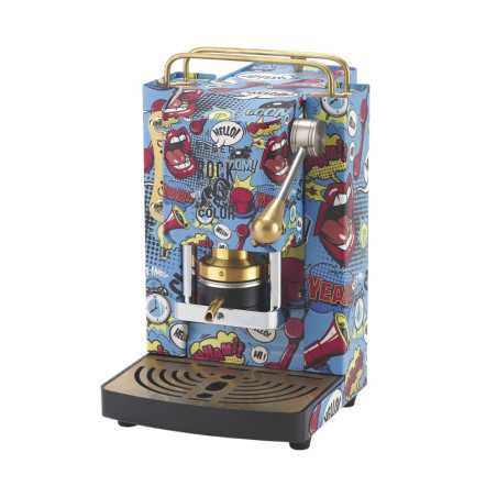 Máquina de café Arte pop rock e colorida